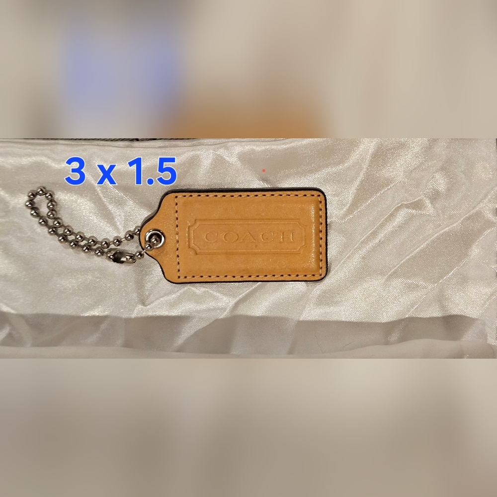 Coach Leather Hangtag